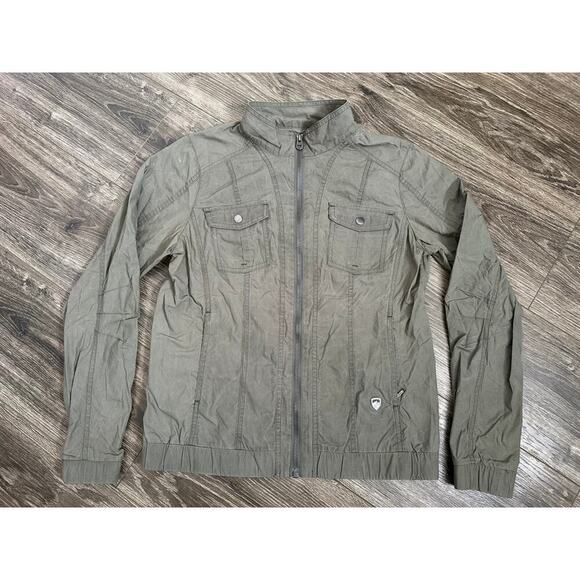 KUHL Women's JoJo’s Jacket Army Green Khaki Outdoor Basic Style Small - Picture 1 of 9